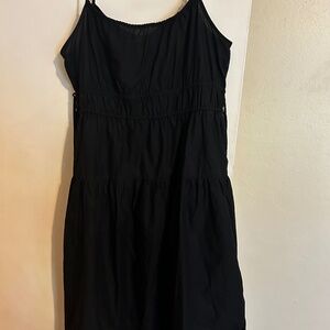 NWT! Universal Thread Cinched Waist Midi Sundress Large Black